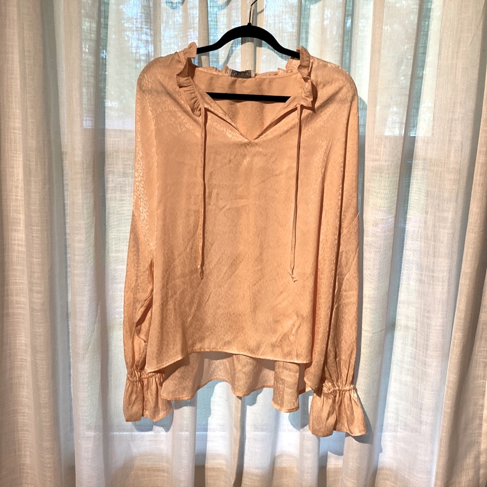 Pink cheetah blouse